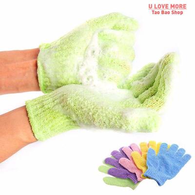 Bath For Peeling Exfoliating Mitt Glove For Shower Scrub Glo