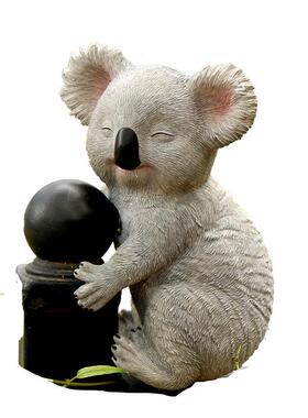 仿真动物考拉摆件挂件吊件花园庭院园林装饰户外景观树脂工艺品