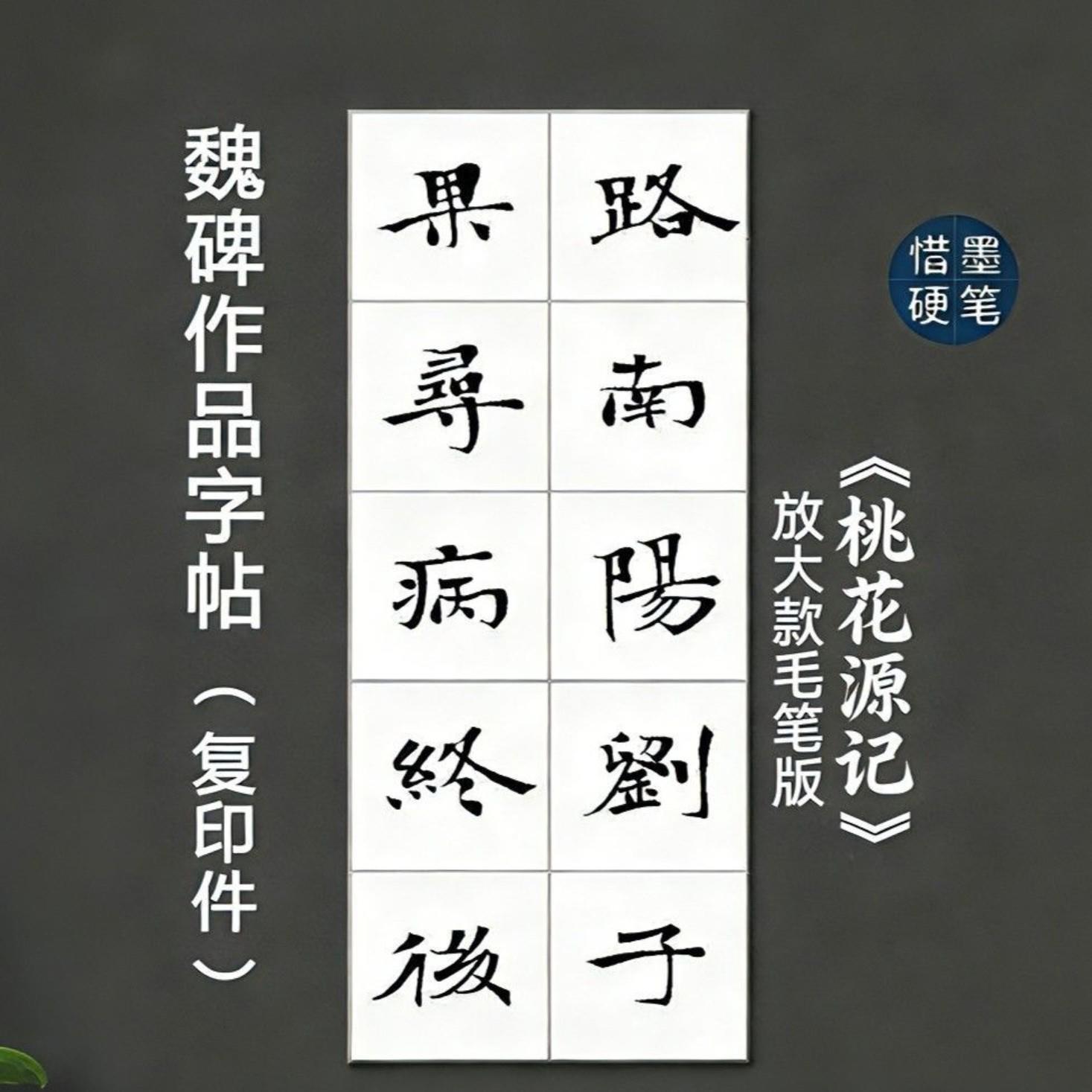毛笔【桃花源记】魏碑毛笔字帖秀丽笔小楷临摹张玄张黑女墓志风格