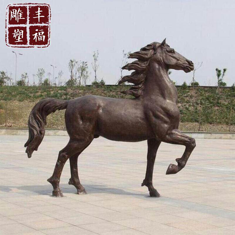 大型广场铜马雕塑 户外铸铜动物马雕塑 青铜唐马雕塑工艺品摆件