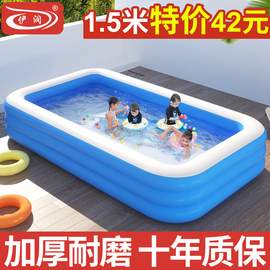 充气游泳池儿童家用水池大人，小孩折叠浴缸，婴儿游泳桶戏水池宝宝