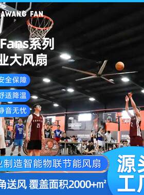 大王工业强力风扇W18工厂智能车间物联通风设备吊扇5.5米仓储