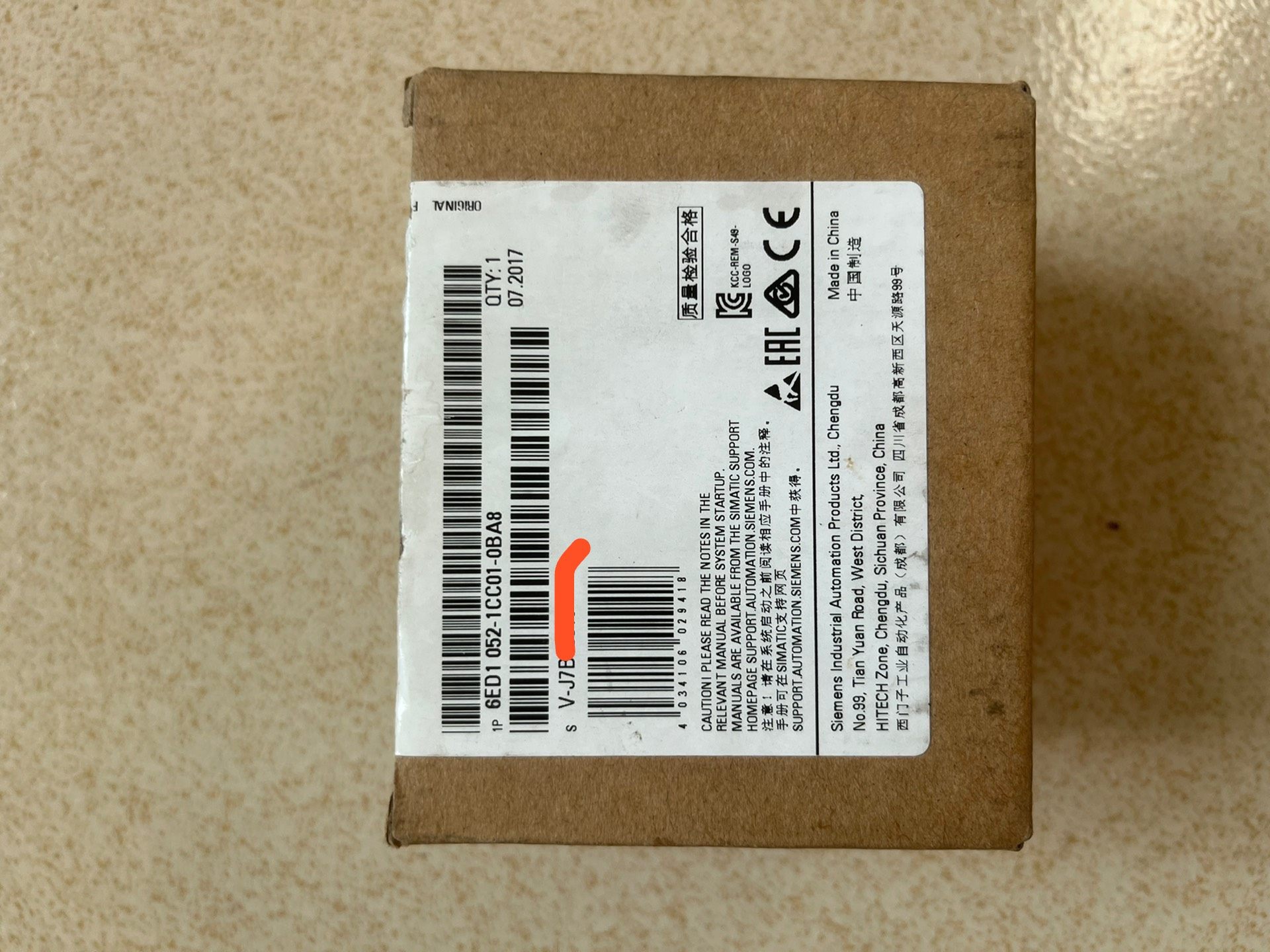 西门子6ED1052-1CC01-0BA8全新仅拆封，原装正