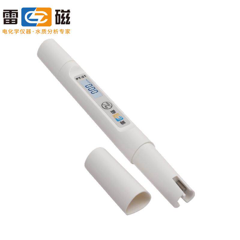 雷磁PT-21水质测试笔 实验室自动终点锁定电导率笔pH仪酸度计