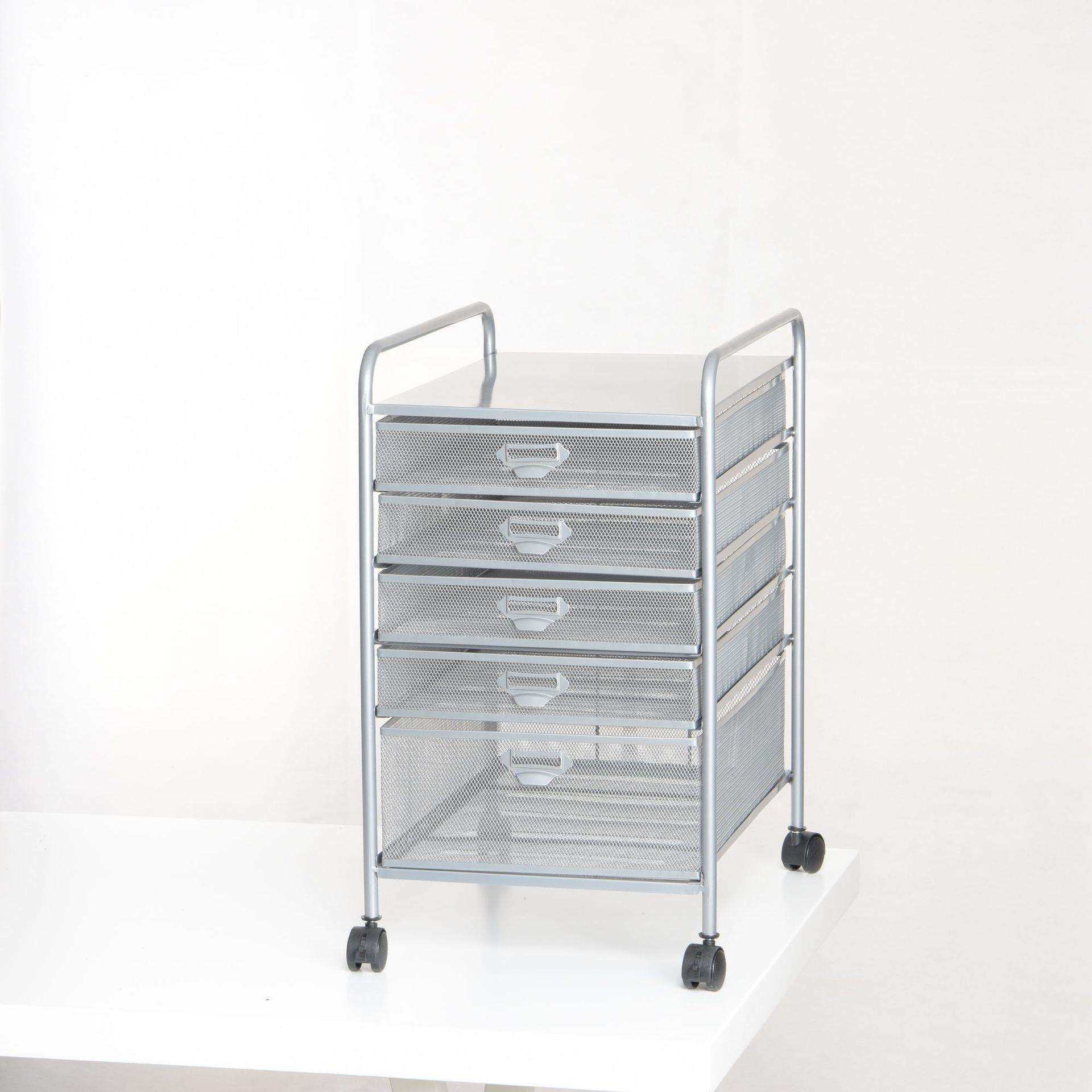A3-5(6)收纳多层资料架文件柜金属文件推车网状文件架储物可移