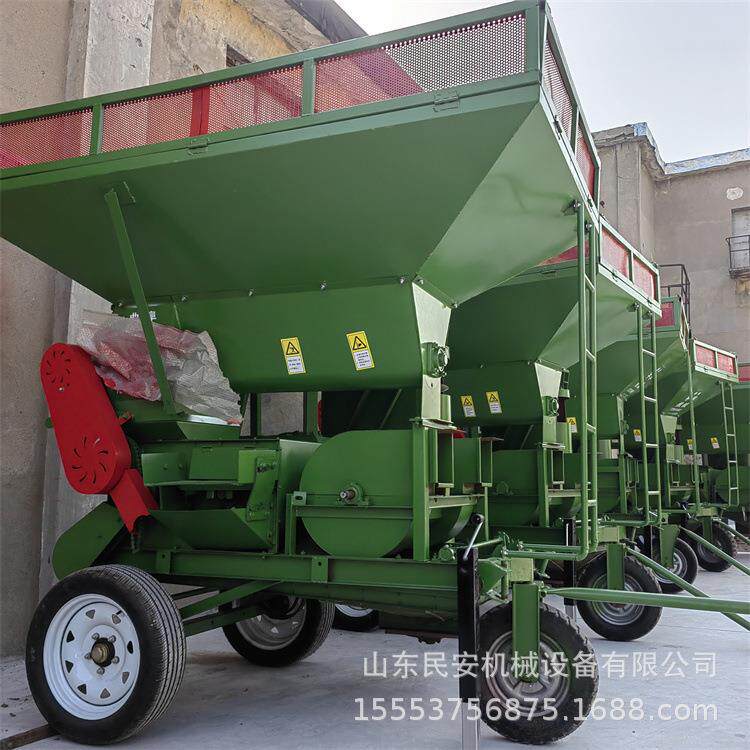 大型玉米脱粒机铲车上料干湿两用苞米打粒机柴油剥玉米粒神器