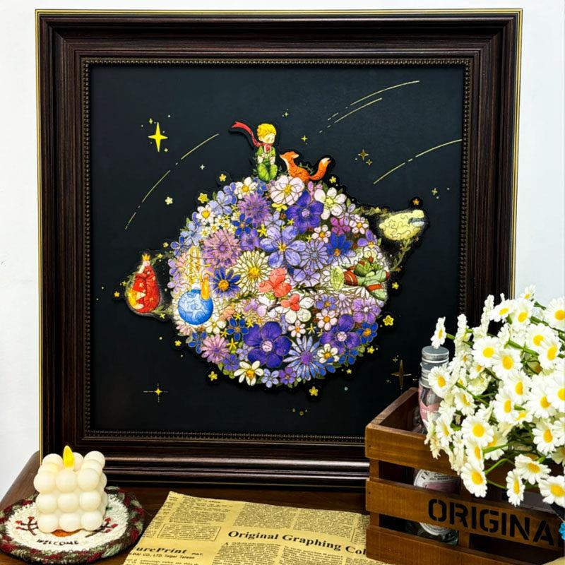 小王子周边联名拼图浪漫星球玫瑰花系列手工diy摆件送女生日礼物