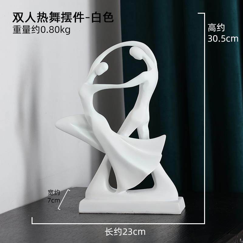 高档北欧创意艺术人物摆酒柜件视柜电公办室客厅装饰品结婚礼物送