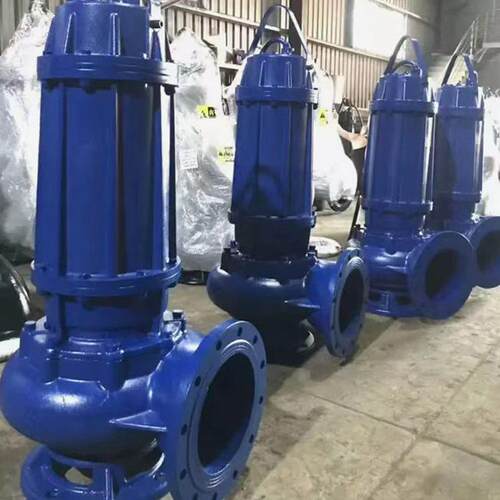 WQ系列国标污水泵 泥浆无堵塞地下室集水坑潜水排污泵 切割抽粪泵