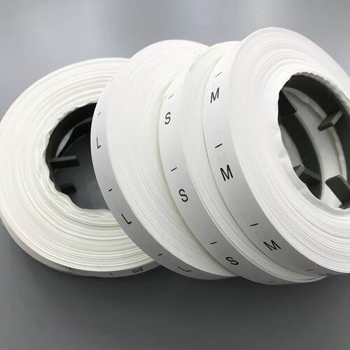 厂家现货水洗标90-160尺码 印唛洗水唛服装尺码标大小号XXS-8XL码