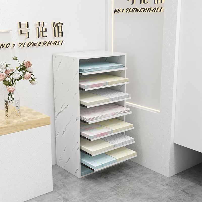 鲜花店包装纸花纸收纳柜子画纸摆放架多层可抽拉幼儿园卡纸置物架