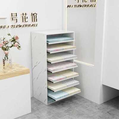 鲜花店包装纸花纸收纳柜子画纸摆放架多层可抽拉幼儿园卡纸置物架