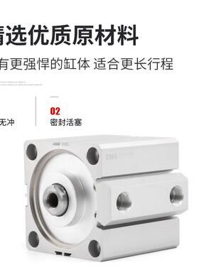 薄型气缸气动小型大推力sda80/32/40/50*5x10x15x20x25x30x35x40s