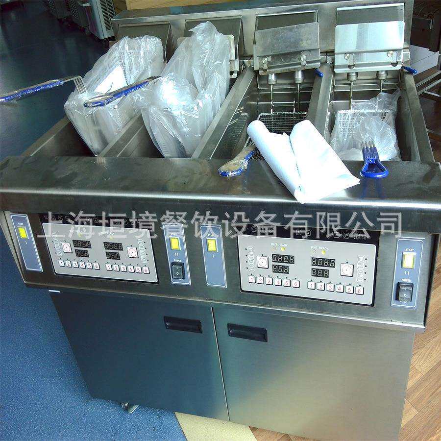 立式大容量四缸四筛温控电炸炉 快餐店炸鸡腿电热开口油炸炉锅