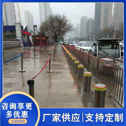 液压一体式升降柱 全自动升降路桩 电动路障液压不锈钢升降路桩