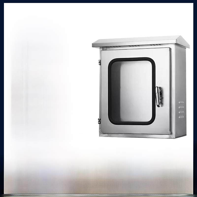 304室外双门不锈钢配电箱内外门防水箱双门接线控制箱仪表箱
