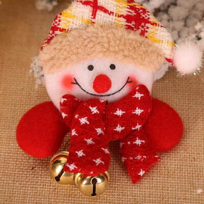 Light Up Christmas Brooch - Santa Snowman Bear Pin for Kids
