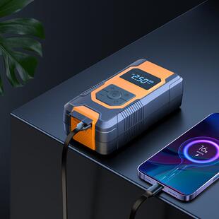 车载线充气泵车用863便携式 汽车用打气泵无动轿车筒轮胎高压打气