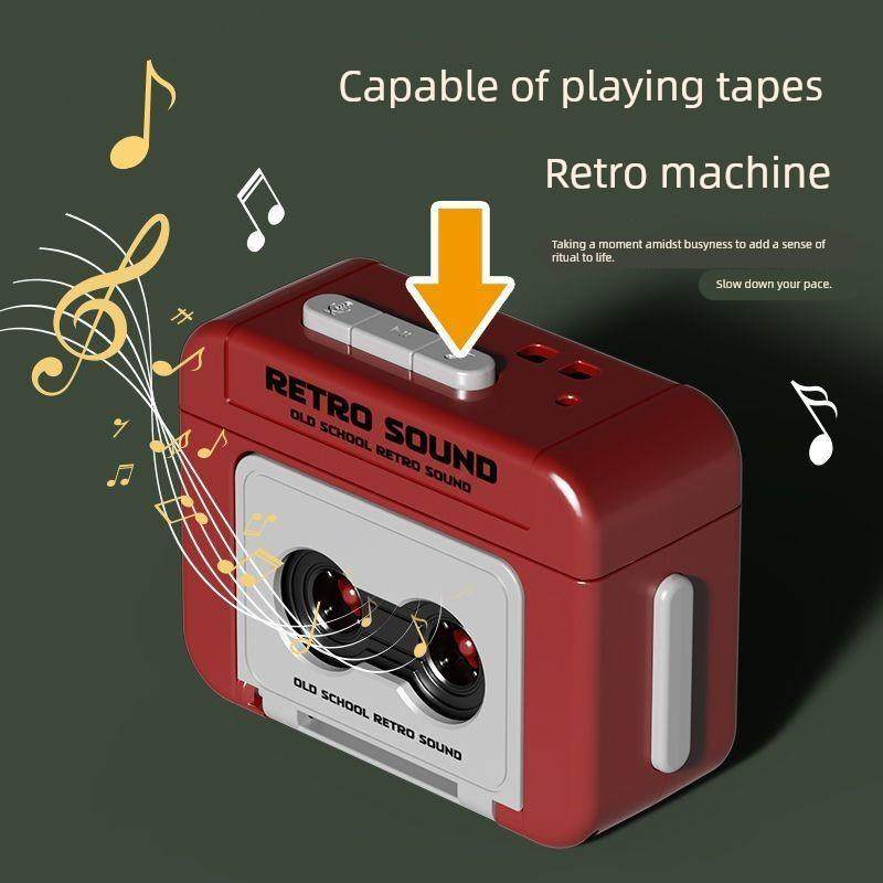 经典覆古录音留声机盒式磁带，可以记录有趣的音乐盒饰品与吊坠给