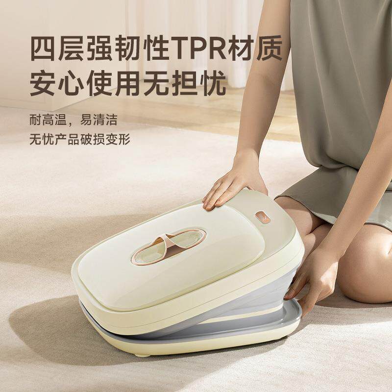 便携折叠三段式滚轮足浴盆恒温加热泡脚桶按摩全自动家用洗脚盆