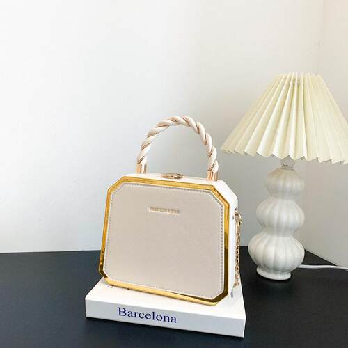 Small square bag PU handbag retro simple shoulder bag