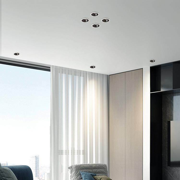 2025款网红矮款射灯嵌入式家用客厅无主灯照明开孔7.5防眩筒灯