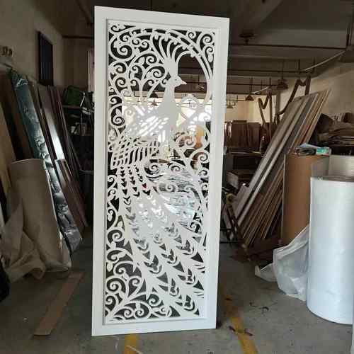 客厅通花板镂空雕花隔断实木吊顶屏风电视背景墙欧式中式花格PVC