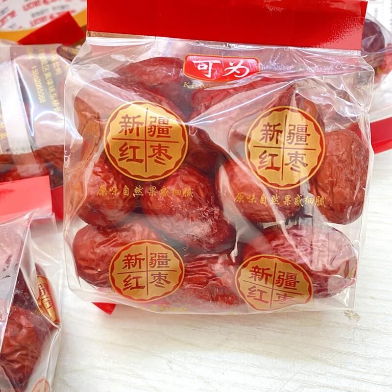 可为新疆红枣和田大枣肉厚核小灰枣105克*6包装即食小包红枣包邮