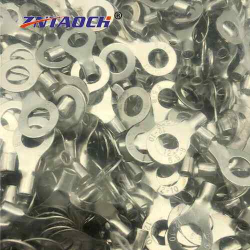 紫铜无缝焊接RN5.5-8线冷型压圆形裸端B头O接线端子RNB5.5-85耳.5