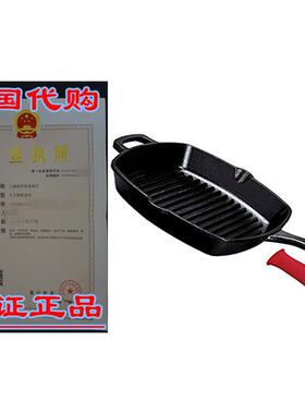 Cast Iron Square Grill Pan - 10.5 Inch Pre-Seasoned Skillet