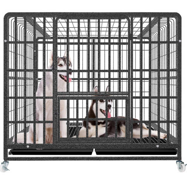 狗笼子小中大型犬方管狗笼加粗加密宠物狗狗笼子狗屋泰迪金毛用品