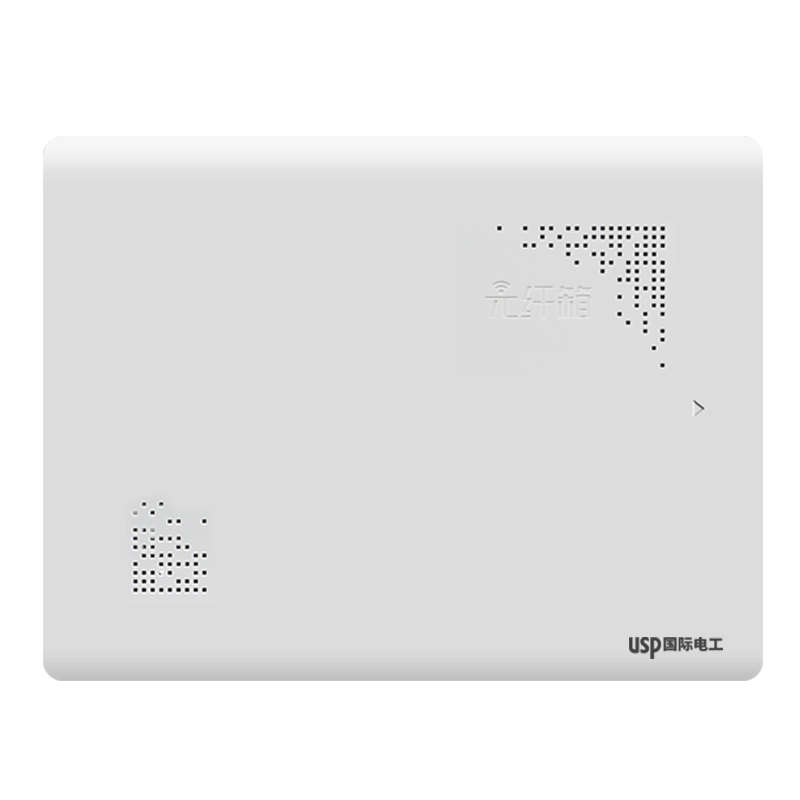 弱电箱家用暗装大号光纤信息箱多媒体集线箱网络布线箱带排插电源