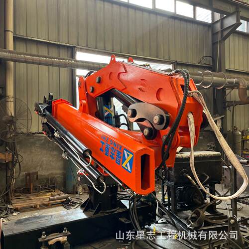 5吨小型折臂吊车车载液压折叠臂起重机船用固定式折臂吊机