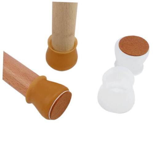 4pcs Furniture Chair Leg Silicone Cap Pad Protection Table F
