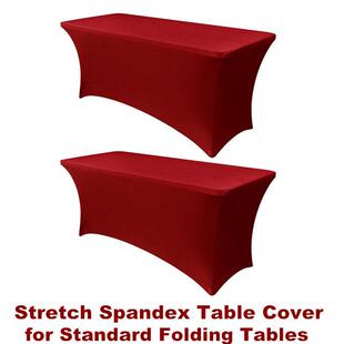 Stretch Spandex Table Cover for Standard Folding Tables