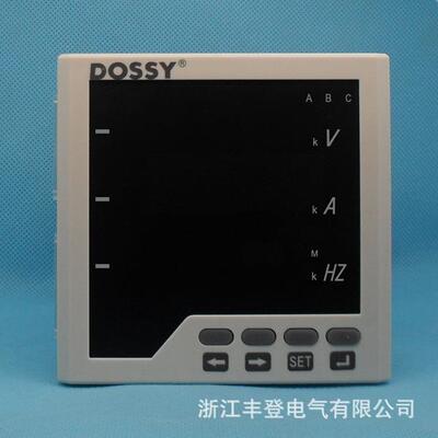 96x96单相组合表电压电流频率表DCG96-UIF三排显示