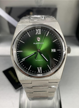 未使用[99新/证盒]希斯德手表男全自动机械表渐变绿P51BYL2