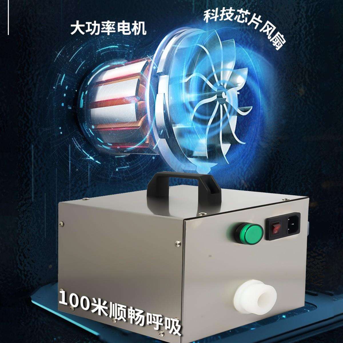 电动送风式长管呼吸器面罩自吸式便携式有限空间作业应急器材空气