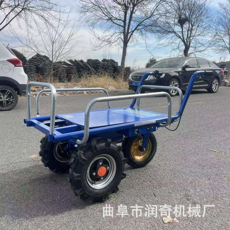 电动手推车现货电动四轮爬山新款手推车家用农用果园搬运车