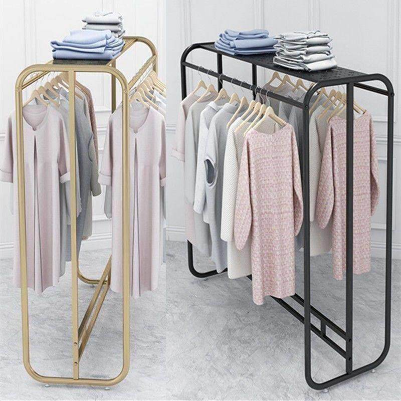 服装店展示架专用中岛挂衣架女童装双杆多排陈列龙门落地式货架子