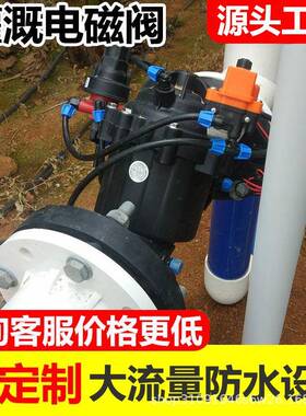 电磁阀水阀农业园林灌溉螺纹6分4分1寸24VACDC智慧农业灌溉电磁阀