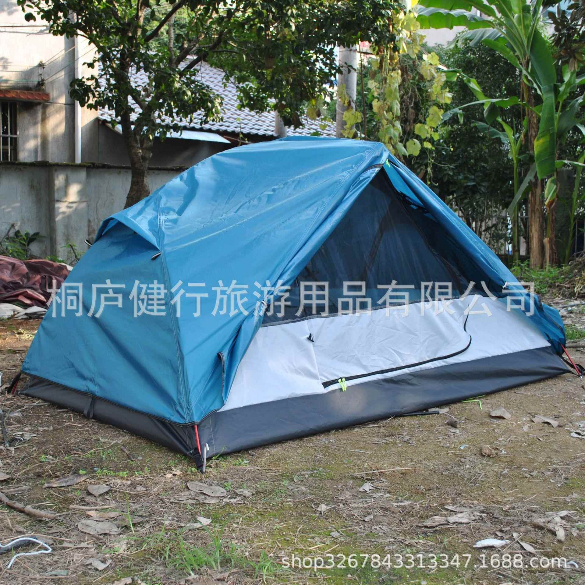 铝杆双人超轻帐篷,四季帐篷,工厂含配套地席保暖内帐2人野营帐篷
