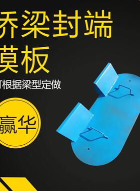 铁路桥梁封端模板 预制箱梁封锚模具 现浇梁封端模具