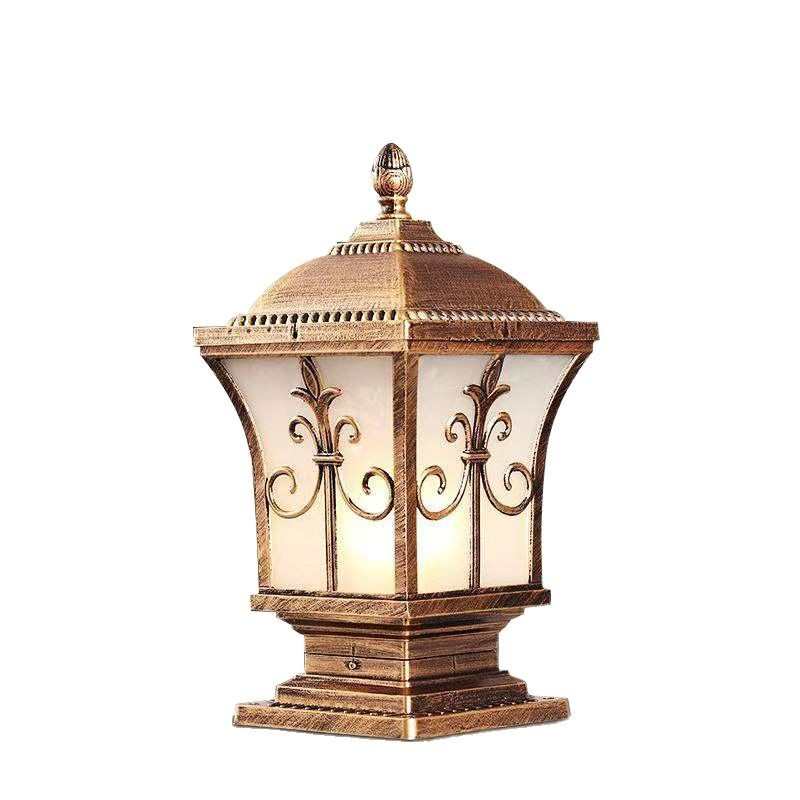 柱围栏太阳能灯防水围墙户外工厂直销灯大门口柱子头灯别墅 庭院