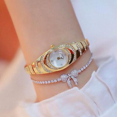 Ladies Quartz Wrist Watches Dress Watch Women Crystal Diamon