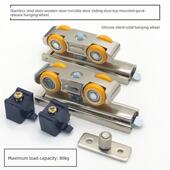 隐形门顶装 外挂滑轮无声滑动门挂轮轨道挂门厨房滑轮滑动门木门