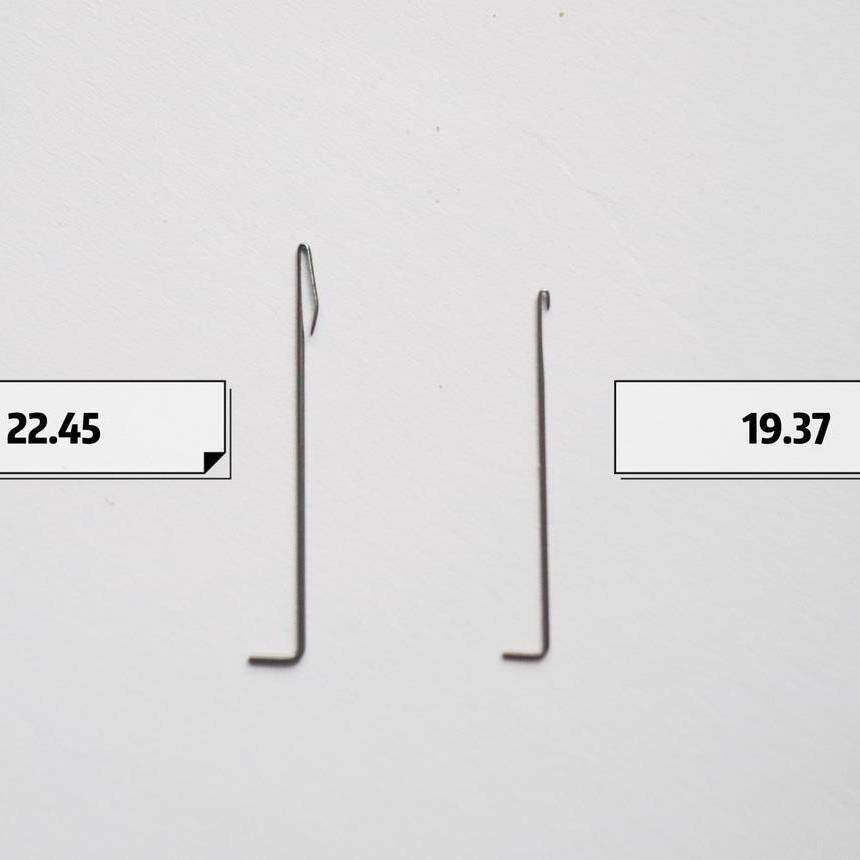 经编机穿纱针穿纱器针 16针18针22针长勾短勾穿纱器用长针短针