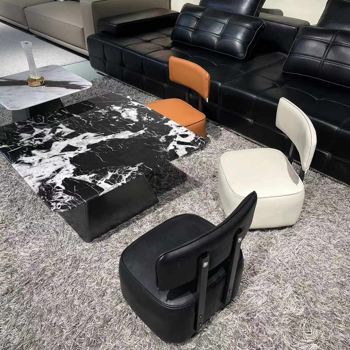 万向轮小凳子家用矮凳滑轮小板凳门口换鞋凳客厅沙发凳靠背小椅子