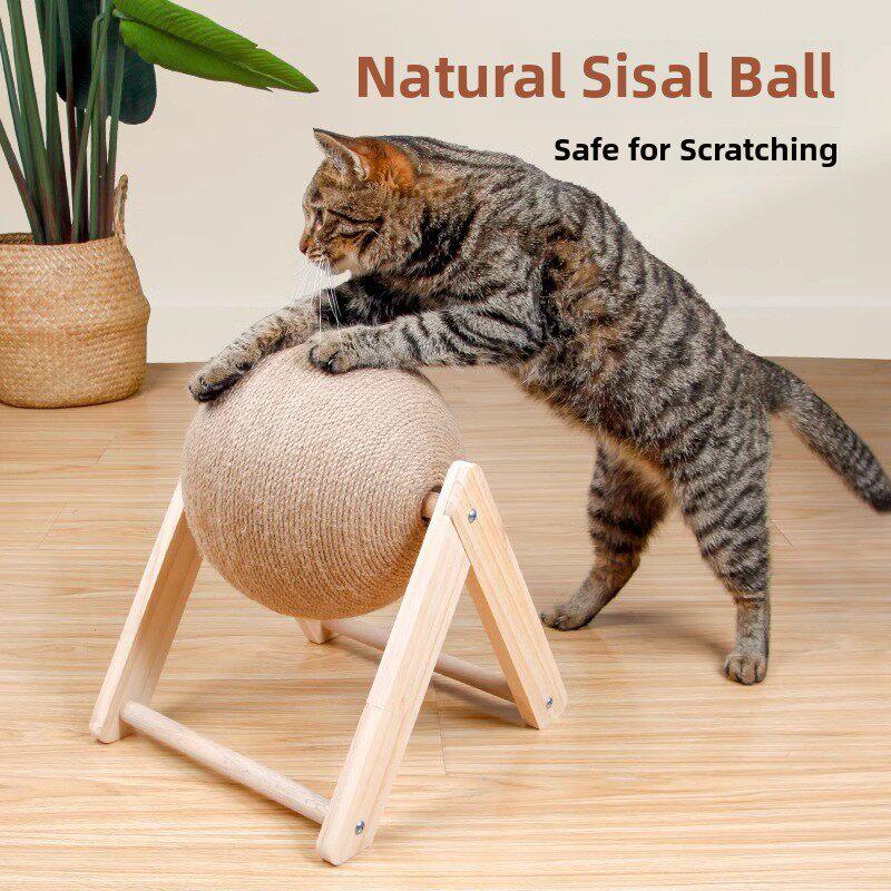 【猫抓板剑麻球】立式超大剑麻猫抓球,搞笑猫棒,磨牙,抗磨爪,