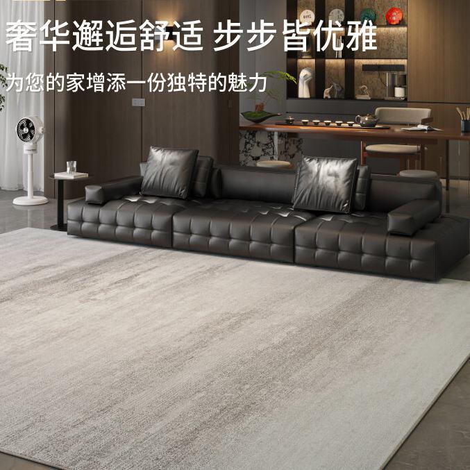 轻奢地毯客厅现代简约灰色沙发茶几垫防水防污卧室地垫